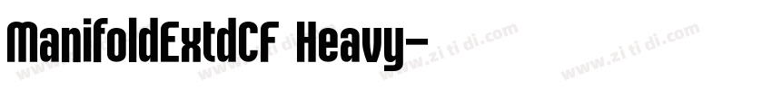 ManifoldExtdCF Heavy字体转换 ManifoldExtdCF Heavy字体转换
